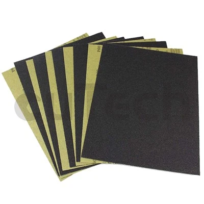 Papel de lija abrasivo impermeable